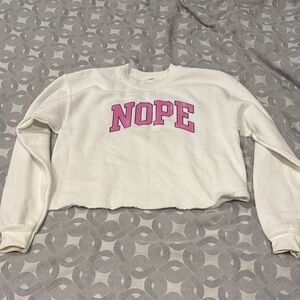 Prince Peter Collection White Sweatshirt with Pink Graphic - like new